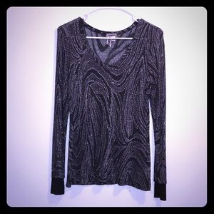 NWOT ZEBRA SPARKLE TOP